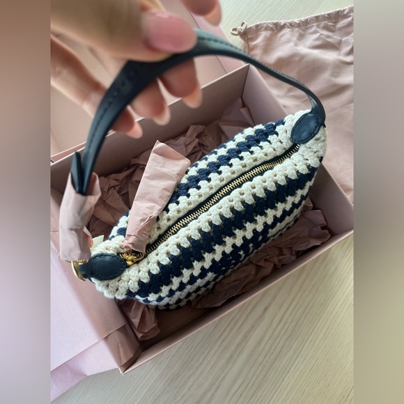 Miu Miu Striped Crochet Shoulder Bag - Picture 6 of 14